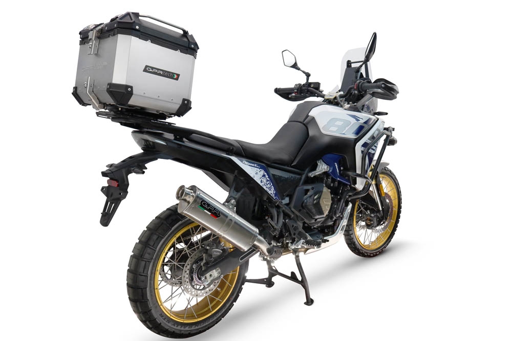 Baúl GPR TECH compatible con  Voge DS 800 Rally 2025/2026 Baúl Alpi-Tech en aluminio color plata con placa específica incluida Capacidad Litros 35