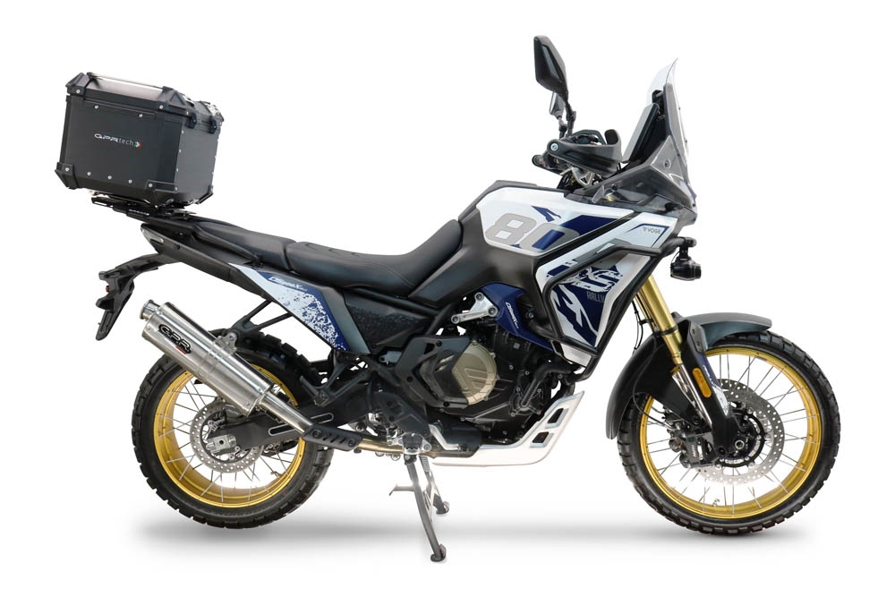 Baúl GPR TECH compatible con  Voge DS 800 Rally 2025/2026 Baúl Alpi-Tech en aluminio, color negro con placa específica incluida Capacidad Litros 35