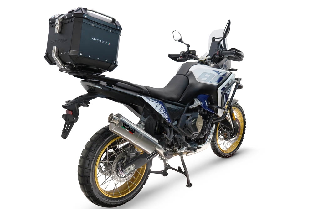 Baúl GPR TECH compatible con  Voge DS 800 Rally 2025/2026 Baúl Alpi-Tech en aluminio, color negro con placa específica incluida Capacidad Litros 35