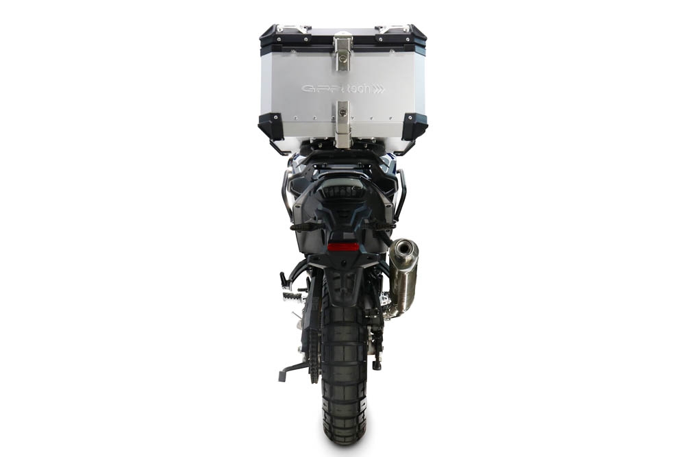 Baúl GPR TECH compatible con  Voge DS 800 Rally 2025/2026 Baúl Alpi-Tech en aluminio color plata con placa específica incluida Capacidad Litros 45