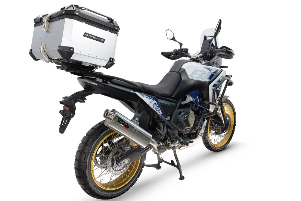 Baúl GPR TECH compatible con  Voge DS 800 Rally 2025/2026 Baúl Alpi-Tech en aluminio color plata con placa específica incluida Capacidad Litros 55