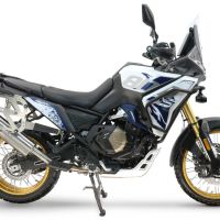 GPR TECH compatible con  Voge DS 800 Rally 2025/2026 Par de maletas laterales en aluminio con lado derecho contorneado, color negro con portaequipajes específico TECH-EVO  Capacidad 38 LT. + 32 LT.