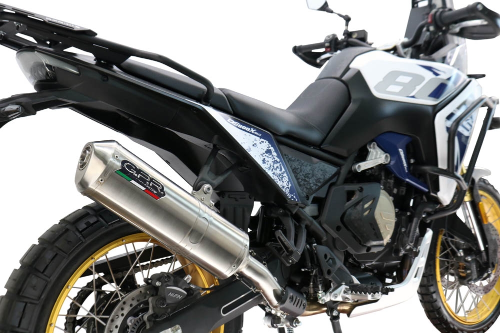 GPR escape compatible con  Voge DS 800 Rally 2025-2026, Satinox , Escape legal, homologado, silenciador con db killer desmontable y tubo de conexión específico 