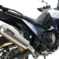 GPR escape compatible con  Voge DS 800 Rally 2025-2026, Satinox , Escape legal, homologado, silenciador con db killer desmontable y tubo de conexión específico 