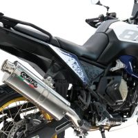 GPR escape compatible con  Voge DS 800 Rally 2025-2026, Trioval, Escape legal, homologado, silenciador con db killer desmontable y tubo de conexión específico 