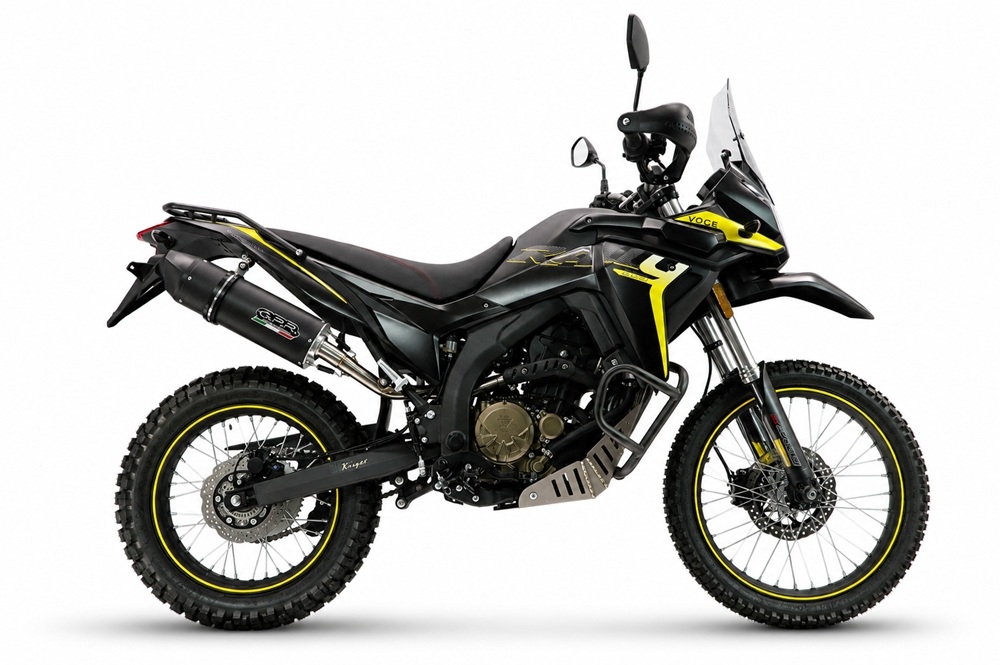 GPR escape compatible con Voge 300Rally 2025-2026, Furore Nero, Escape homologaedo, legal para mercados fuera de la UE, incluido tubo de enlace y db killer extraíble 