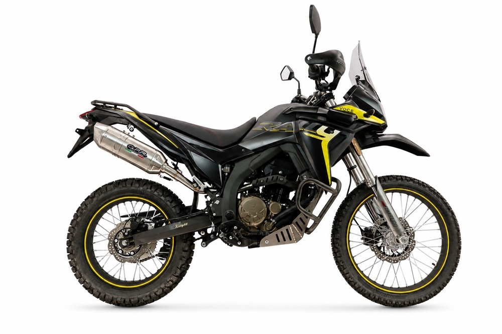 GPR escape compatible con Voge 300Rally 2025-2026, Furore-X Inox, Escape homologaedo, legal para mercados fuera de la UE, incluido tubo de enlace y db killer extraíble 
