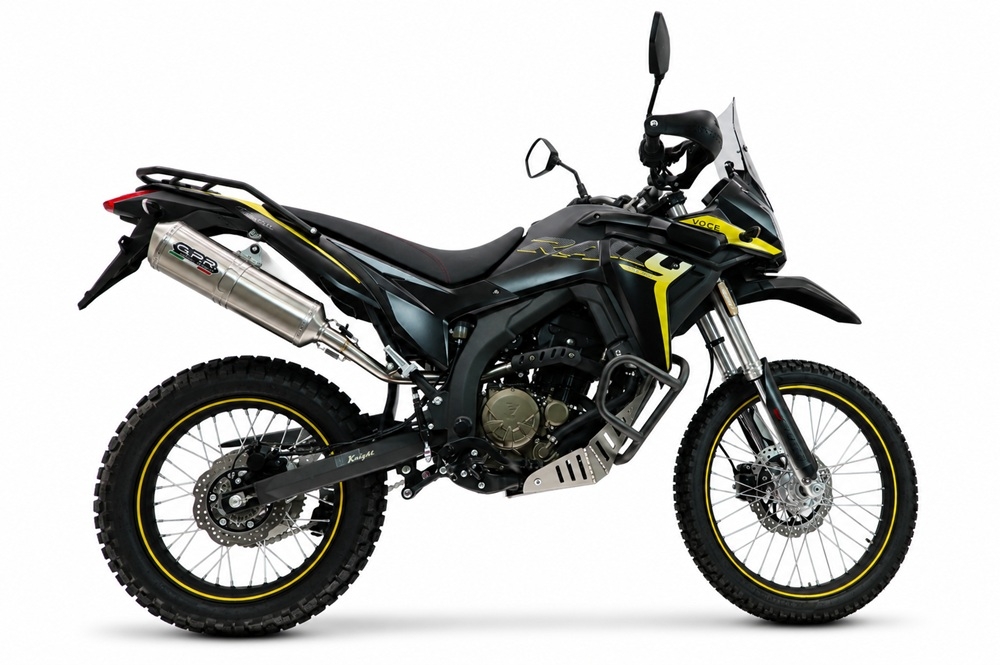 GPR escape compatible con Voge 300Rally 2025-2026, Satinox , Escape homologado para mercados fuera de la UE 