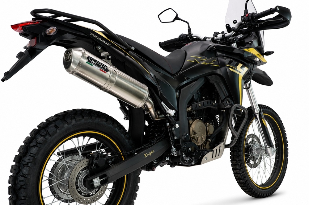 GPR escape compatible con Voge 300Rally 2025-2026, Satinox , Escape homologado para mercados fuera de la UE 