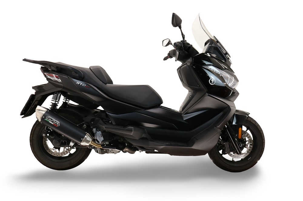 GPR escape compatible con  Bmw C 400 X -GT 2021-2024, Furore-X Scooter, Escape racing, silencioso con tubo de conexión 