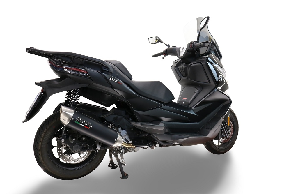 GPR escape compatible con  Bmw C 400 X -GT 2021-2024, Furore-X Scooter, Escape racing, silencioso con tubo de conexión 