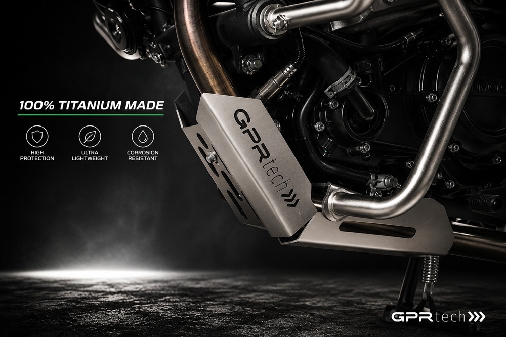 GPR TECH compatible con  Voge 650DSX 2021/2024 e5 Protección del motor en titanio 