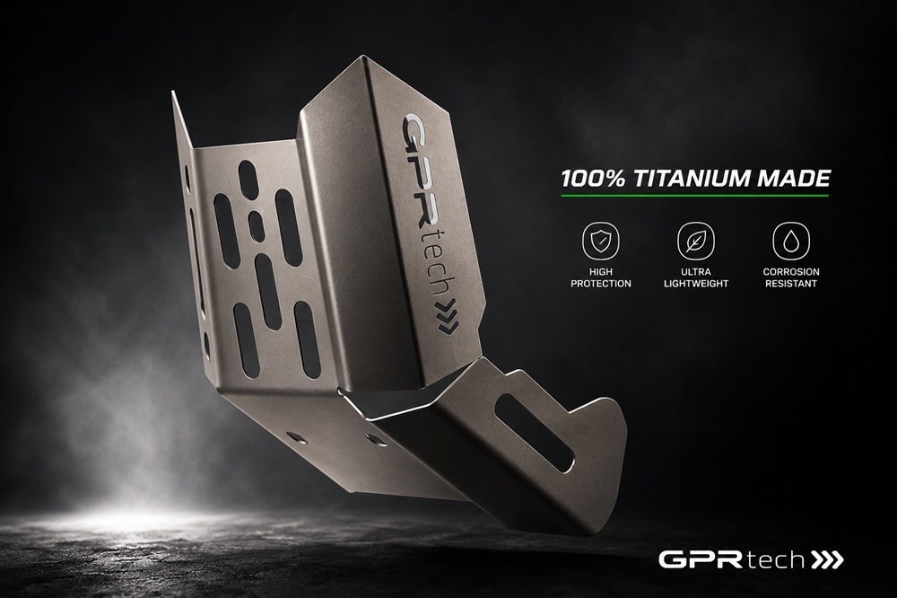 GPR TECH compatible con  Voge 650DSX 2021/2024 e5 Protección del motor en titanio 