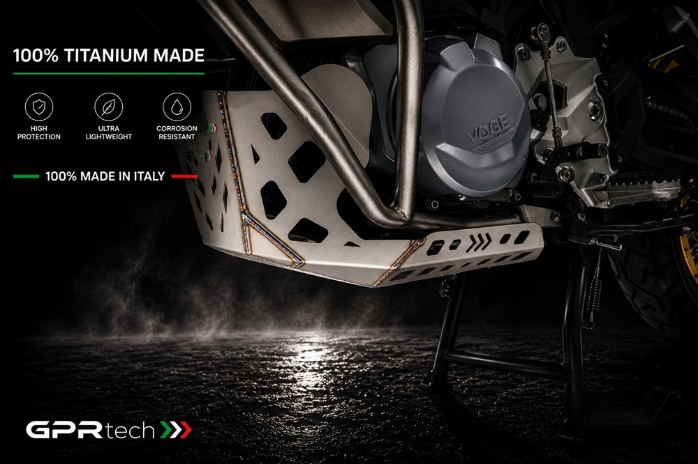 GPR TECH compatible con  Voge 900DSX 2026/2027 e5 plus Protección del motor en titanio 