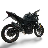 GPR escape compatible con  Voge Brivido R125 2023-2024, Furore Evo4 Nero, Escape completo homologado y legal,con catalizador incluido db killer extraíble 