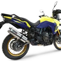 Escape compatible con Suzuki V-STROM DL 800 DE - SE 2023-2025, Dual Inox, Escape legal, homologado, silenciador con db killer desmontable y tubo de conexión específico 