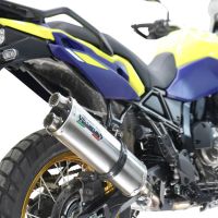 Escape compatible con Suzuki V-STROM DL 800 DE - SE 2023-2025, Dual Inox, Escape legal, homologado, silenciador con db killer desmontable y tubo de conexión específico 