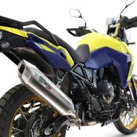 Escape compatible con Suzuki V-STROM DL 800 DE - SE 2023-2025, Furore-X Acciaio Inox, Escape legal, homologado, silenciador con db killer desmontable y tubo de conexión específico 