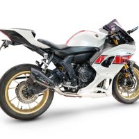 GPR escape compatible con Yamaha YZF R7 2021-2024, GP-Revo Black Titanium, Escape completo homologado y legal,con catalizador incluido db killer extraíble 
