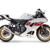 GPR escape compatible con Yamaha YZF R7 2021-2024, GP-Revo Titanium, Escape completo homologado y legal,con catalizador incluido db killer extraíble 