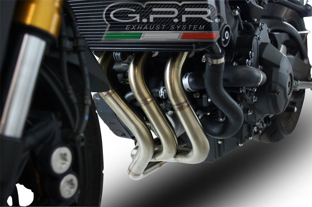 Escape compatible con Yamaha Tracer 9 2021-2024, Furore Nero, Escape completo racing, incluyendo colector y db killer desmontable, sin homologación 