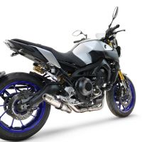 GPR escape compatible con  Yamaha Mt-09 2014-2016, Deeptone Inox, Escape completo racing, incluyendo colector y db killer desmontable, sin homologación 