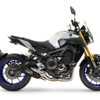 GPR escape compatible con  Yamaha Mt-09 2014-2016, GP-Revo Black Titanium, Escape linea completa racing, con db killer extraíble 