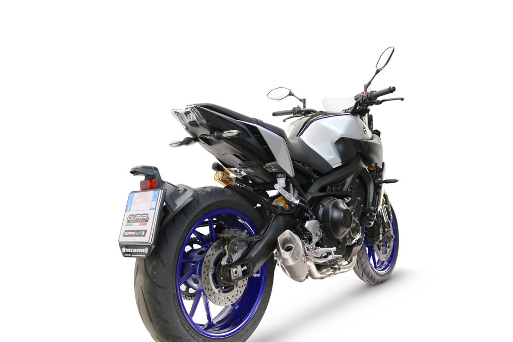 GPR escape compatible con  Yamaha Mt-09 2014-2020, GP-Revo Titanium, Escape completo racing, incluyendo colector y db killer desmontable, sin homologación 
