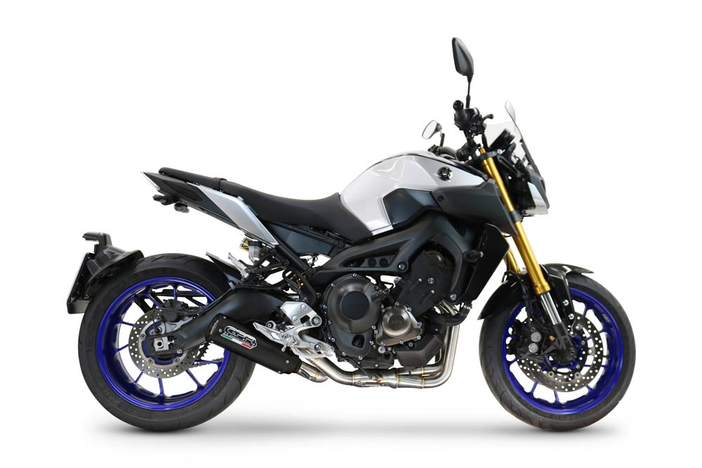GPR escape compatible con Yamaha XSR900 2016-2020, M3 Black Titanium, Escape completo racing, incluyendo colector y db killer desmontable, sin homologación 