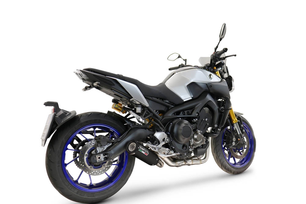 GPR escape compatible con Yamaha XSR900 2016-2020, M3 Black Titanium, Escape completo racing, incluyendo colector y db killer desmontable, sin homologación 