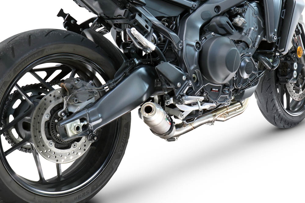 GPR escape compatible con  Yamaha Mt-09 2025-2026, Deeptone Inox, Escape completo racing, incluyendo colector y db killer desmontable, sin homologación 