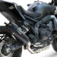 GPR escape compatible con  Yamaha Mt-09 2021-2024, GP-Revo Black Titanium, Silenciador homologado para ruido, escape completo con catalizador y db killer 