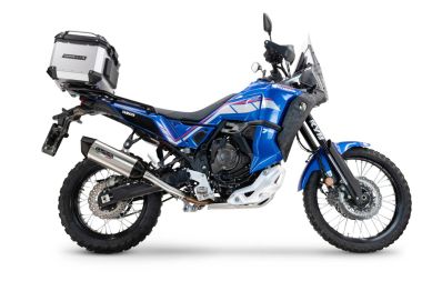 Escape compatible con Yamaha Tenere 700 2024-2025, Furore-X Titanio, Escape legal, homologado, silenciador con db killer desmontable y tubo de conexión específico 