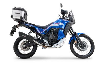 Escape compatible con Yamaha Tenere 700 2024-2025, Furore-X Titanio Nero, Escape legal, homologado, silenciador con db killer desmontable y tubo de conexión específico 