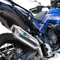Escape compatible con Yamaha Tenere 700 2025-2026, Furore-X Acciaio Inox, Escape legal, homologado, silenciador con db killer desmontable y tubo de conexión específico 