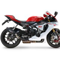GPR escape compatible con  Yamaha Yzf R1-R1-M 2015-2016, GP-Revo Black Titanium, Escape legal, homologado, silenciador con db killer desmontable y tubo de conexión específico 