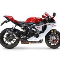 GPR escape compatible con  Yamaha Yzf R1-R1-M 2020-2025, M3 Black Titanium, Escape legal, homologado, silenciador con db killer desmontable y tubo de conexión específico 