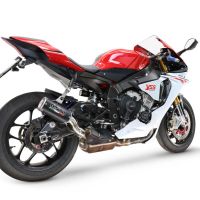 GPR escape compatible con  Yamaha Yzf R1-R1-M 2020-2025, M3 Black Titanium, Escape legal, homologado, silenciador con db killer desmontable y tubo de conexión específico 
