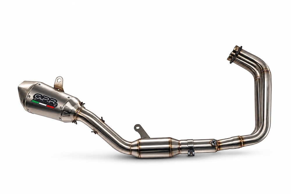 GPR escape compatible con Yamaha YZF R7 2021-2024, GP-Revo Titanium, Escape completo homologado y legal,con catalizador incluido db killer extraíble 