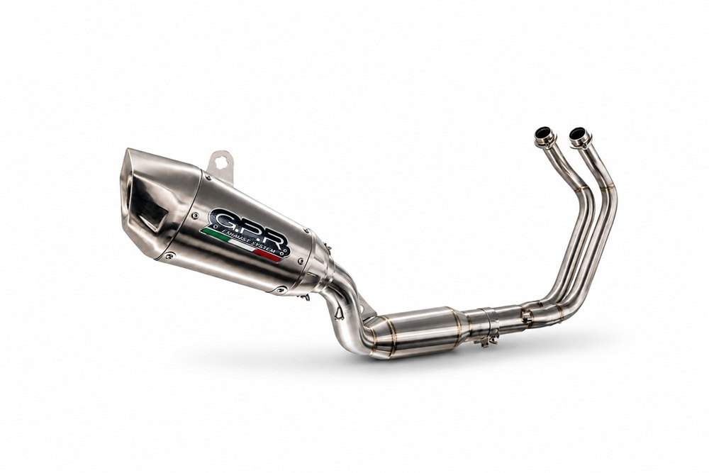 GPR escape compatible con Yamaha YZF R7 2021-2024, GP-Revo Titanium, Escape completo homologado y legal,con catalizador incluido db killer extraíble 