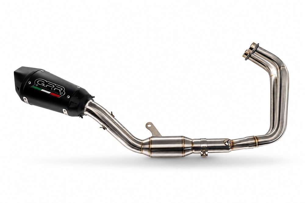 GPR escape compatible con Yamaha YZF R7 2021-2024, GP-Revo Black Titanium, Escape completo homologado y legal,con catalizador incluido db killer extraíble 