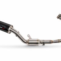 GPR escape compatible con Yamaha YZF R7 2021-2024, M3 Black Titanium, Escape completo homologado y legal,con catalizador incluido db killer extraíble 