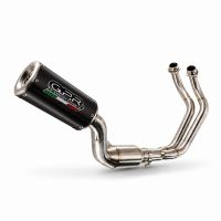 GPR escape compatible con Yamaha YZF R7 2021-2024, M3 Black Titanium, Escape completo homologado y legal,con catalizador incluido db killer extraíble 