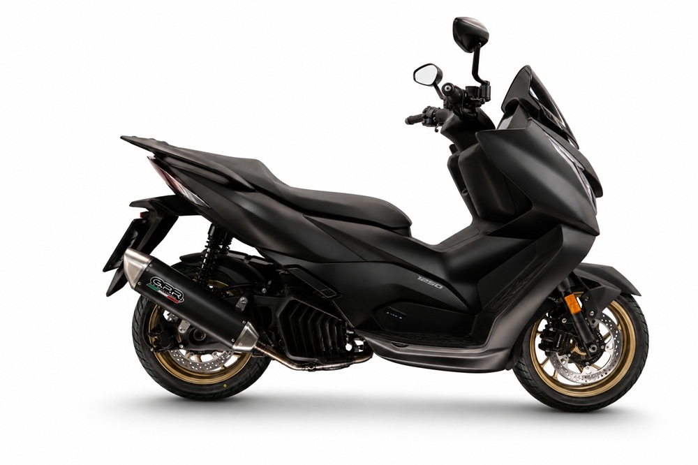 GPR escape compatible con Zontes M 125 2022-2024, Furore-X Scooter, Escape completo homologado y legal,con catalizador incluido db killer extraíble 