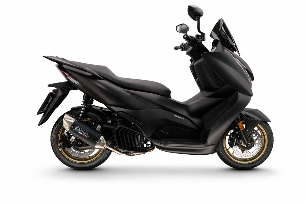 GPR escape compatible con Zontes M 125 2022-2024, Furore-X Scooter, Escape racing, silencioso con tubo de conexión 