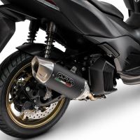 GPR escape compatible con Zontes M 125 2022-2024, Furore-X Scooter, Escape racing, silencioso con tubo de conexión 