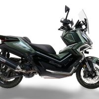 Escape compatible con Zontes 365D 2024-2026, Furore-X Scooter, Escape racing, silencioso con tubo de conexión 