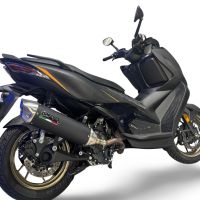 GPR escape compatible con  Zontes 365M 2024-2026, Furore-X Scooter, Escape racing, silencioso con tubo de conexión 