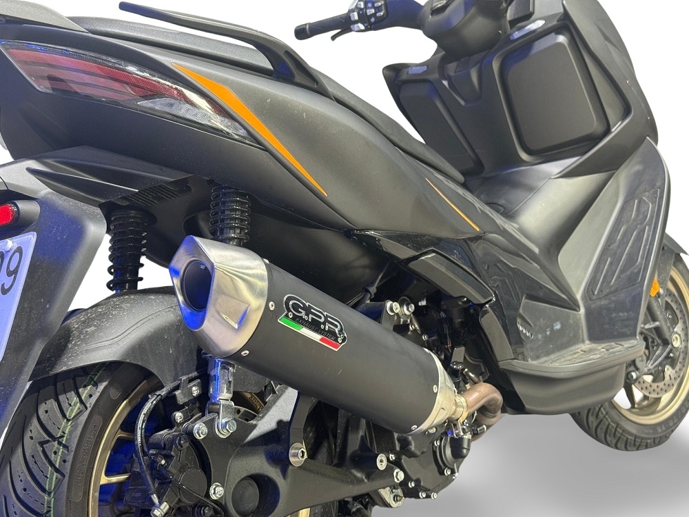 GPR escape compatible con  Zontes 365M 2024-2026, Furore-X Scooter, Escape racing, silencioso con tubo de conexión 