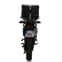 GPR TECH compatible con  Zontes 703 F 2025/2026 Baúl Alpi-Tech en aluminio, color negro con placa específica incluida Capacidad Litros 35